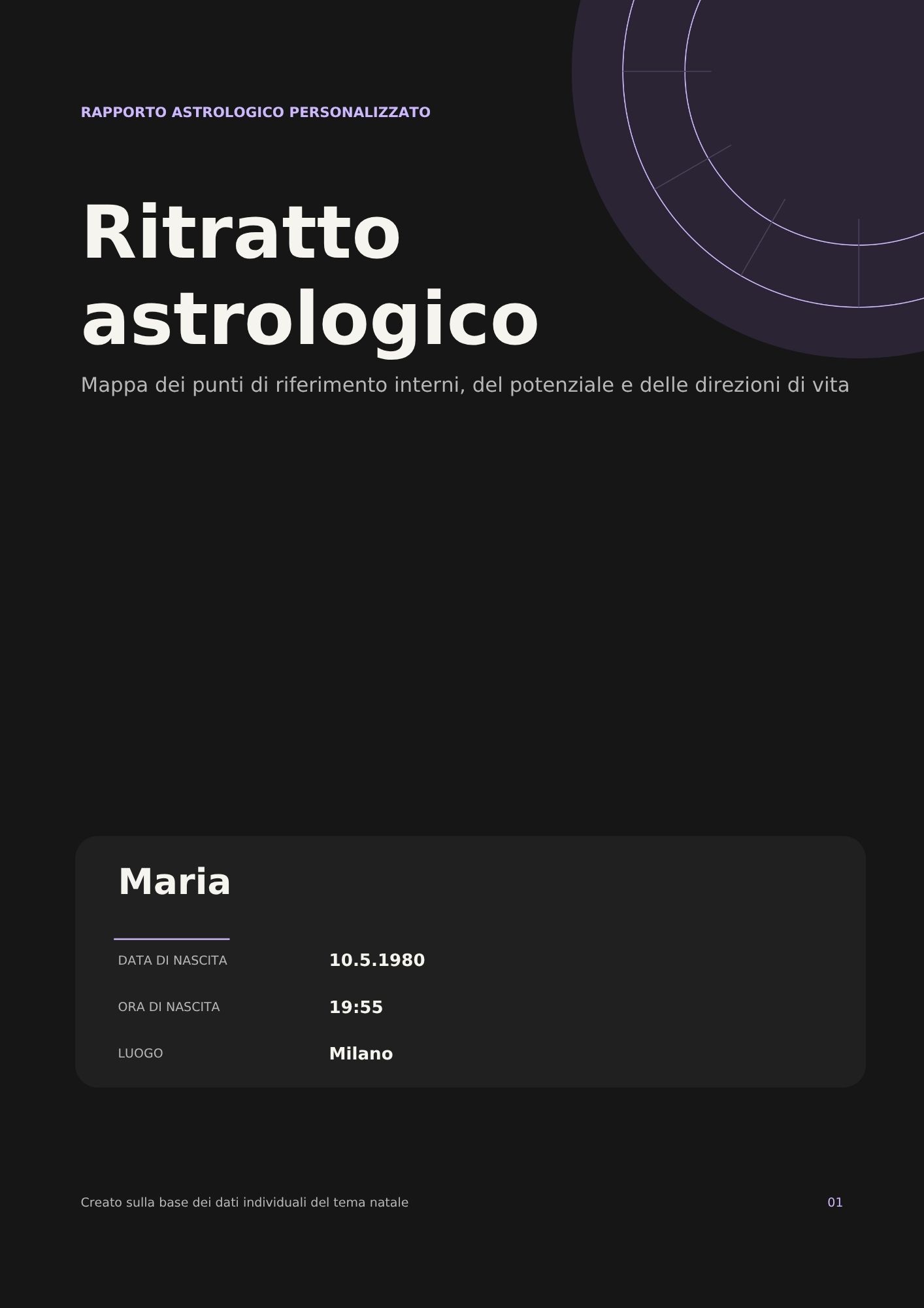 Pagina 1 del report