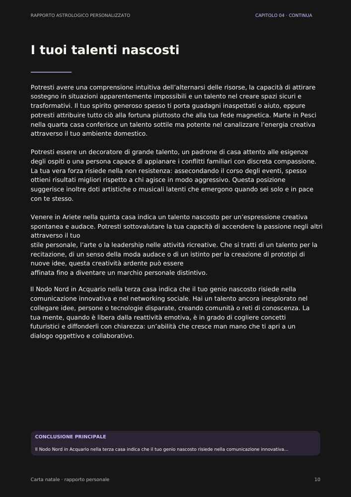 Pagina 10 del report