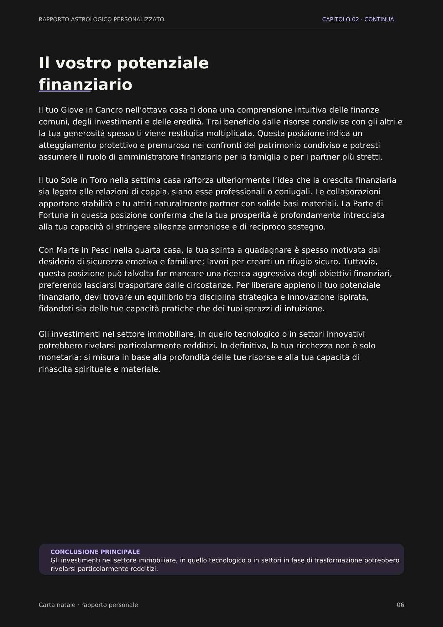 Pagina 6 del report